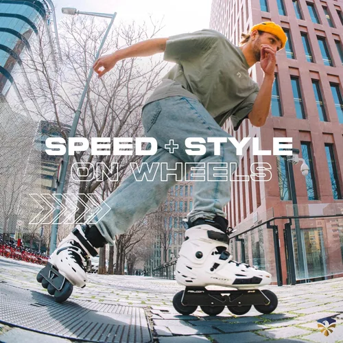 Miniatura 7 de Flying Eagle F6 Falcon Pro Freeskates - Patines en línea para adultos para hombres y mujeres, patines urbanos en línea, zapatos de patinaje de Blanco