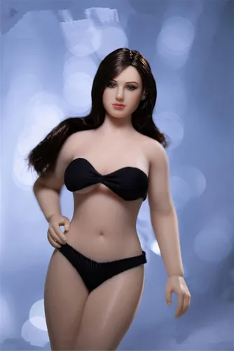 Miniatura 4 de Figura de acción a escala 1/12, figura de acción femenina de 6 pulgadas, súper flexible, ligeramente grasa, piel pálida, busto medio, colección