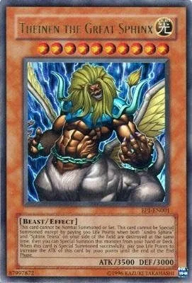 Yu-Gi-Oh! - Theinen The Great Sphinx (EP1-EN001) - Paquete exclusivo de promoción Yu-Gi-Oh The Movie - Edición promocional - Ultra Rare