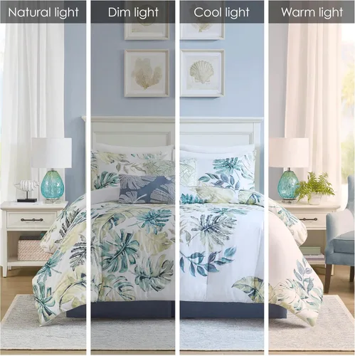 Miniatura 2 de Harbor House Acogedor juego de edredón de algodón, ropa de cama casual alternativa para todas las estaciones con fundas a juego, almohadas