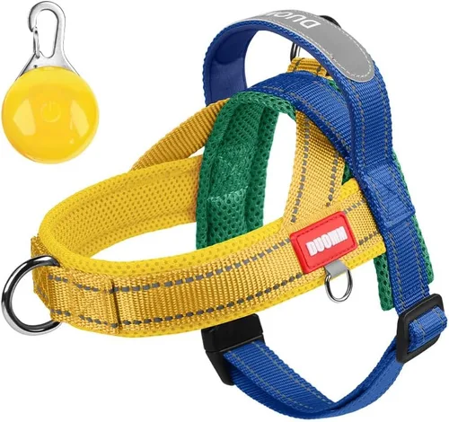 Miniatura 5 de Arnés para perro sin tirones con acolchado de malla transpirable, arnés reflectante ajustable a prueba de escape, arnés de chaleco para perro