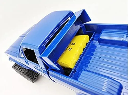 Miniatura 5 de WPL C24 1/16 2.4GHz 4WD RC Car Crawler Faro Control Remoto Crawler Off-Road Pick-up Truck RTR Juguete Niño, Niña y Adulto (azul)