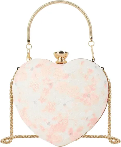 Van Caro - Bolso de noche vintage con forma de corazón