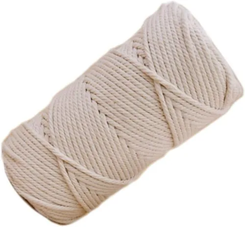 Miniatura 9 de Hemoton Cordón de hilo de algodón: cuerda de macramé, cuerda de macramé, tapiz de hilo de algodón, cuerda de macramé para colgar plantas