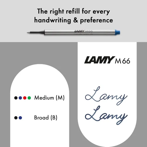 Miniatura 4 de Lamy swift antracita - modesto bolígrafo de punta rodante con una experiencia de escritura suave - robusta carcasa metálica y recarga de bolígrafo