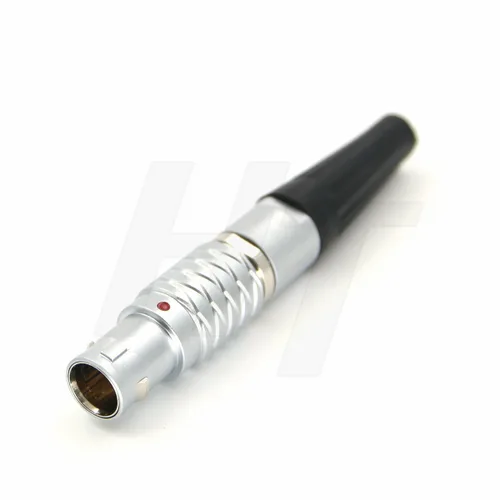 Miniatura 20 de HangTon 0B Huevo 7 Pin Hembra Enchufe Circular Push Pull Metal Conector Panel Montaje Receptáculo