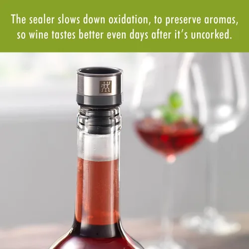 Miniatura 4 de ZWILLING Fresh & Save - Sellador de vino al vacío de 3 piezas (juego de 3), juego de regalo