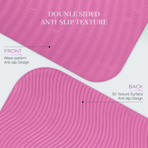 Miniatura 3 de Extra Thick 12mm Exercise Mat – Non-Slip, Joint-Friendly & Cushioned Fitness Mat for Yoga, Pilates & Floor Workouts – Durable, Supportive & Includes