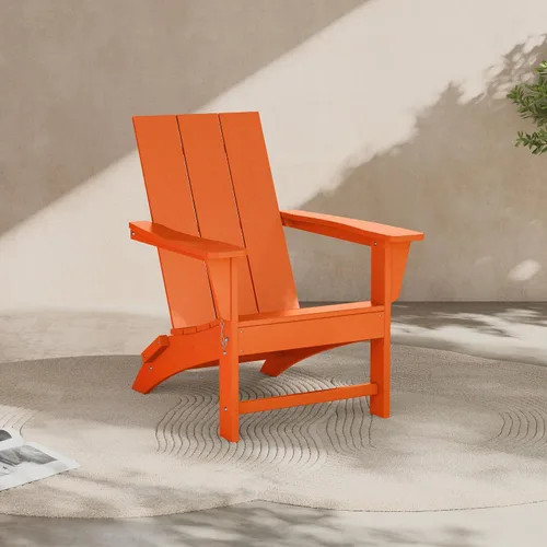 Miniatura 25 de Costaelm Sillas para hoguera, silla al aire libre HDPE silla Adirondack, moderna silla de porche de patio, porche delantero patio trasero, sillas