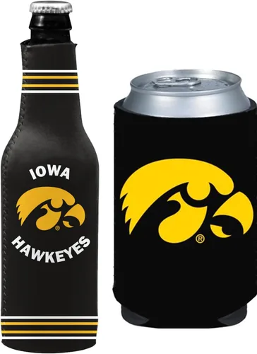 Miniatura 53 de College Team Color Logo Can & Bottle Holder Insulator Beverage Cooler Set