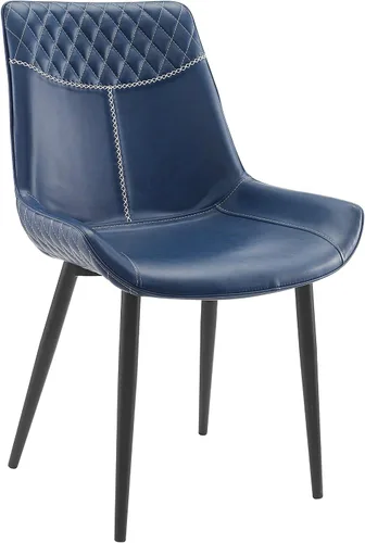 Miniatura 11 de Linon Home Decor Products Linon Maisy Juego de 2 sillas de comedor azules, azul marino