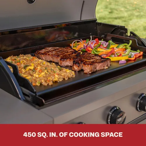 Miniatura 15 de Tytus Anaheim 4-Burner Gas Grill with Prep Cart and Charcoal Grill + Cover, Light, Griddle Insert - Modular Outdoor Kitchen, Quick Assembly, Outdoor