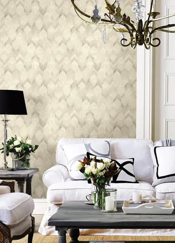 Miniatura 3 de Rachel Zoe Papel tapiz autoadhesivo Gold Greer