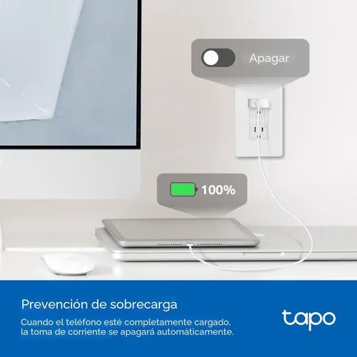 Miniatura 6 de TP-Link Tapo Enchufe inteligente Mini, Compatible con Matter, Compatible con Alexa, Google Home y Samsung SmartThings, Monitoreo de energía, 15A