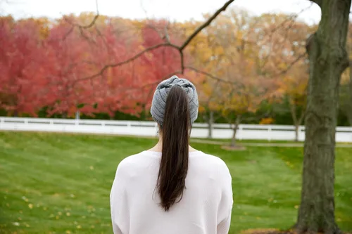 Miniatura 62 de Funky Junque - Gorro para mujer con ranura para cola de caballo
