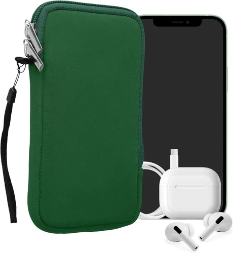 Miniatura 23 de kwmobile Funda universal para teléfono tamaño XS - 3,5/4 pulgadas - Funda de neopreno para teléfono inteligente con cremallera - Funda impermeable