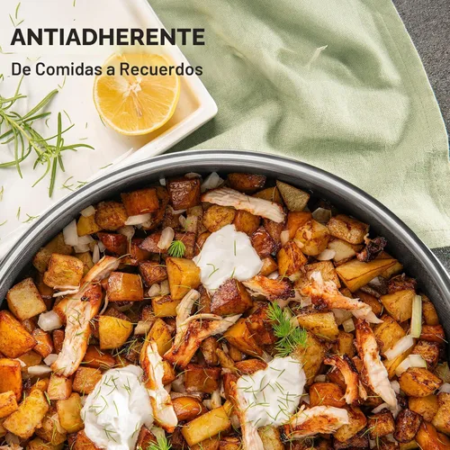 Miniatura 2 de Sartén híbrida antiadherente de 5 cuartos de galón para uso diario, freidora de pollo, utensilios de cocina sin PFOA, sartenes de 12 pulgadas