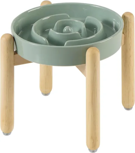 Miniatura 22 de Havniva Tazón de cerámica de 0.9 tazas para perros de alimentación lenta para perros pequeños, alimentador lento para mascotas de 6.1 pulgadas, 1 x