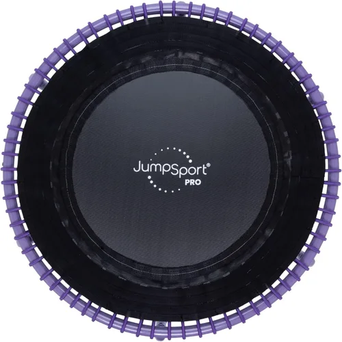 Miniatura 18 de JumpSport 350 PRO 39 Inch Fitness Trampoline Indoor Rebounder Cardio Workout Equipment 300 lb Capacity Negro mate