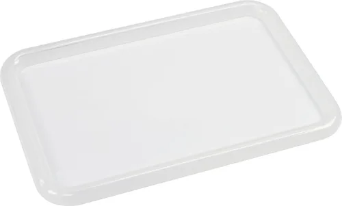 Storex Tapa y tapa, se adapta a los cubos pequeños Storex (las papeleras se venden por separado), 12.2 x 7.8 x 1 pulgada, paquete de 5, translúcido