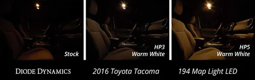 Miniatura 2 de Diode Dynamics lámparas de lectura LED compatibles con Toyota Tacoma 2005-2023 (par), 194 SMD2 Ámbar