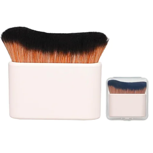 Miniatura 10 de Brocha autobronceadora para rostro y cuerpo, brocha de base Kabuki para maquillaje de piernas impecable, aplicador de bronceado para bronceador