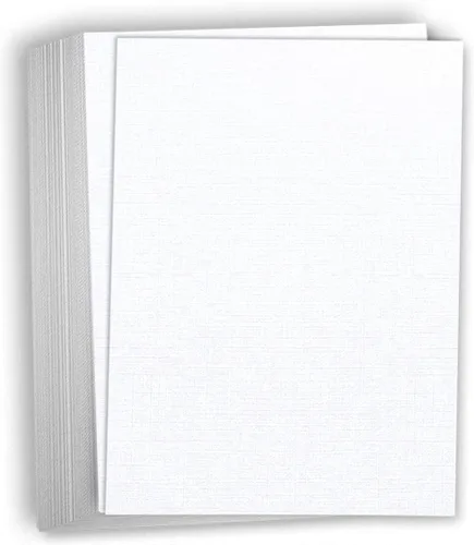 Miniatura 11 de Hamilco Burgandy Linen - Papel grueso de cartulina texturizada, 11 x 17 pulgadas, peso pesado, 80 libras, cartulina - Paquete de 25