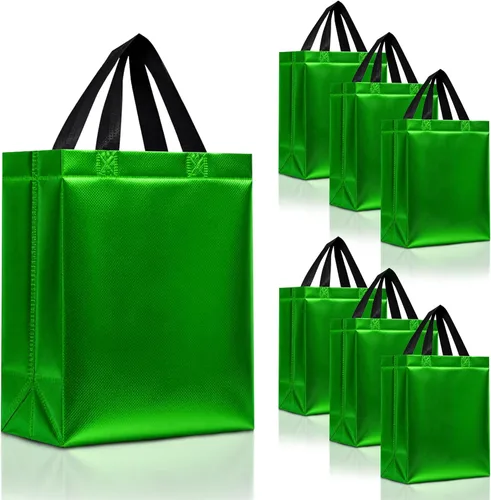 Miniatura 55 de Nush Nush Bolsas de regalo de color azul aguamarina de gran tamaño – Juego de 30 bolsas de regalo azul claro brillante con asas a granel – Bolsa