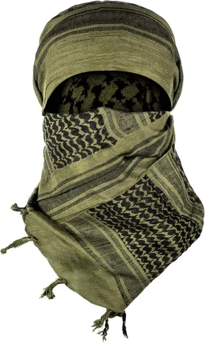Texas Bushcraft Tactical Shemagh - Auténtico Keffiyeh 100% algodón para tu equipo de camping, senderismo y mochilero