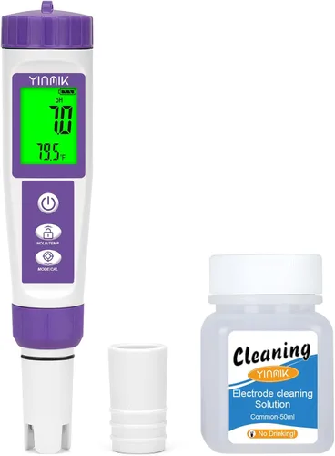 Probador de agua de hidrógeno, medidor TDS, medidor digital de agua, medidor ORP para agua potable, medidor de pH YINMIK 6 en 1 para Kombucha,