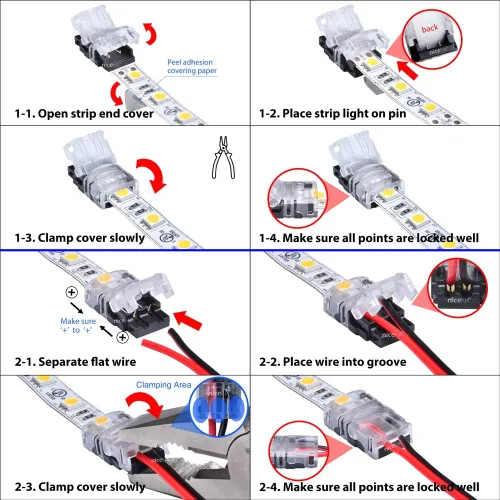 Miniatura 6 de Conector de tira LED con cable.