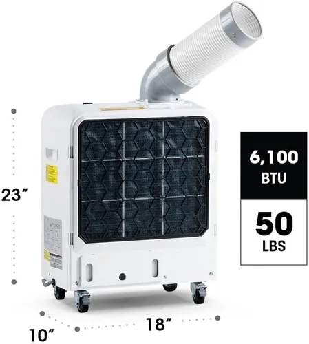 Miniatura 2 de KoolBase MSC1800NE - Enfriador de punto móvil para interiores y exteriores, 6,100-BTU, refrigerante R410A