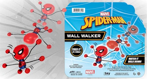 Miniatura 3 de JA-RU Spiderman Window Crawler - Escaladores de pared (1 unidad) Marvel Avengers Superheroes Fidget Toy Wall Walker Climber Crawler Sticky Wacky