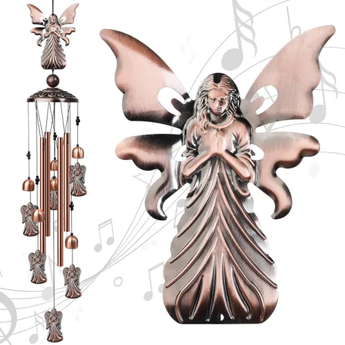 Miniatura 13 de Campanillas de viento de perro salchicha para exteriores, campanillas de viento decorativas, regalos de perro salchicha para mujeres/hombres, Negro