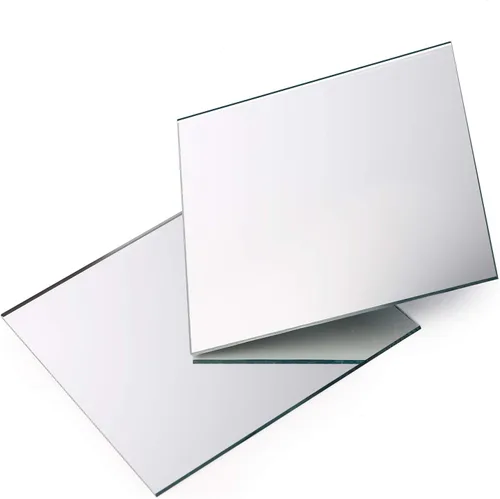 Miniatura 4 de Paquete de 50 azulejos cuadrados de espejo de vidrio, cuadrados pequeños de vidrio decorativos de 4 x 4 pulgadas, a granel para centros de mesa