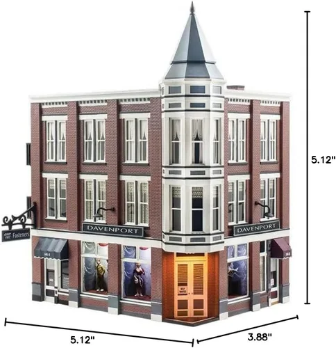 Miniatura 6 de Woodland Scenics BR5847 O Davenport Estructura de grandes almacenes construidos y listos