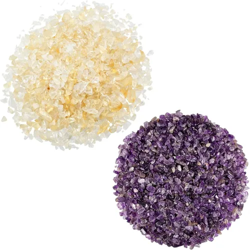 Miniatura 25 de SUNYIK Piedras de Cuarzo Trituradas con Forma Irregular de 1 Libra (Aproximadamente 460 Gramos)