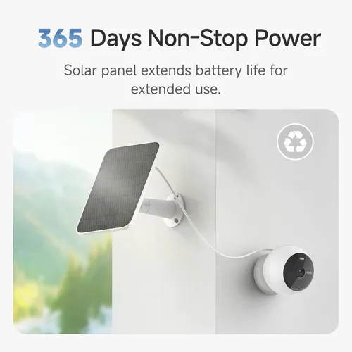 Miniatura 2 de Cámaras de seguridad solar Noorio inalámbricas para exteriores, paquete de 4, cámara magnética para exteriores de 1080P alimentada por batería