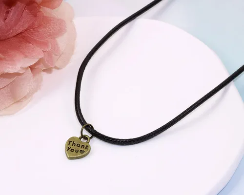 Miniatura 3 de Shapenty Dijes de corazón de agradecimiento de doble cara para aretes, pulsera, collar, colgante, llavero, fabricación de joyas, botella de vidrio