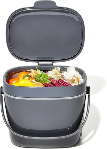 Miniatura 11 de OXO Good Grips - Contenedor de compost fácil de limpiar, carbón (1,75 galones)