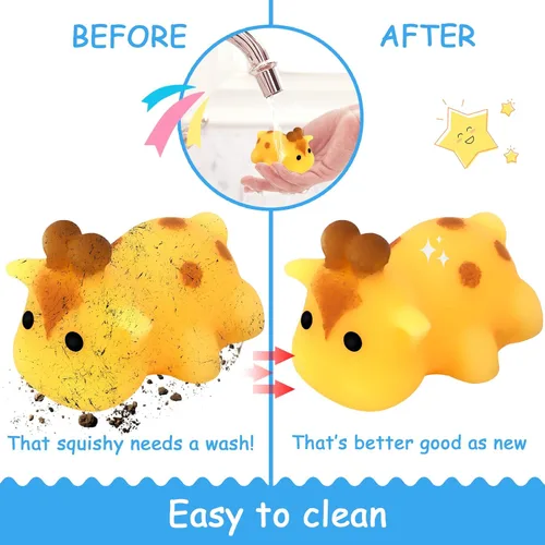 Miniatura 2 de POKONBOY - 30 piezas de juguetes blandos Mochi, Mini Kawaii, juguetes que se aprietan para aliviar el estrés, animales del bosque, ideales