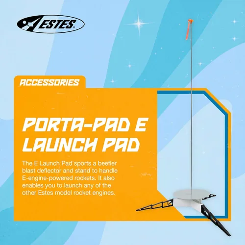 Miniatura 2 de Estes 2238 Porta Pad E - Almohadilla de lanzamiento, modelo de cohete volador, kit de accesorios para mayores de 10 años