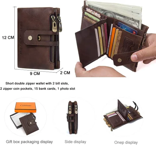 Miniatura 2 de Cartera para hombre, Café (Coffee1), Classic
