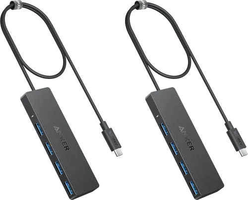 Miniatura 9 de Anker - Hub USB 3.0 con 4 puertos, hub de datos ultradelgado con cable extendido de 2 pies, no compatible con carga, para MacBook, Mac Pro, Mac