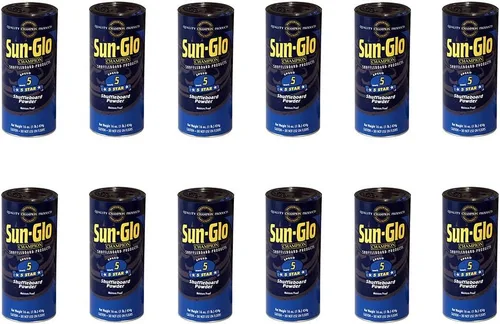 Sun-Glo Paquete de 12 cera en polvo para tejo de 5 velocidades y 5 estrellas