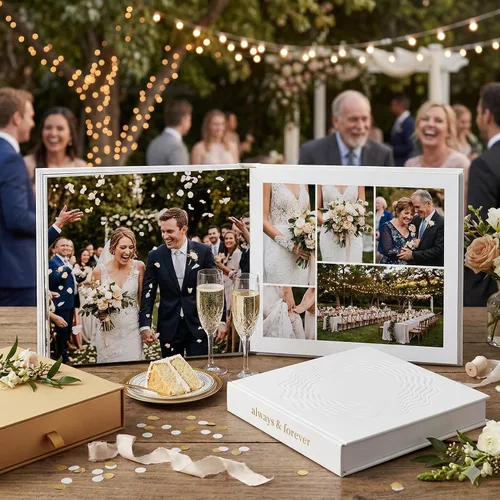 Miniatura 3 de Álbum de recortes prémium para libro de invitados de boda y fotos familiares, 100 páginas para varios tamaños, 4 x 6, 5 x 7, 6 x 8, 8 x 10 pulgadas