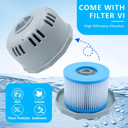 Miniatura 3 de Piezas de repuesto Tipo VI Juego de soporte de filtro para bañera de hidromasaje Coleman Saluspa, mejor manera pequeña piscina inflable Lay-Z