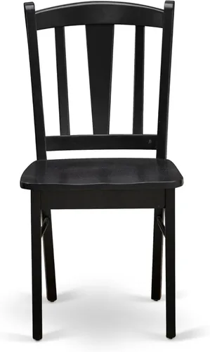 Miniatura 11 de East West Furniture El juego de comedor de 3 piezas AMDL3-BCH-W contiene una mesa de cocina redonda con pedestal y 2 sillas de comedor, 36 x 36