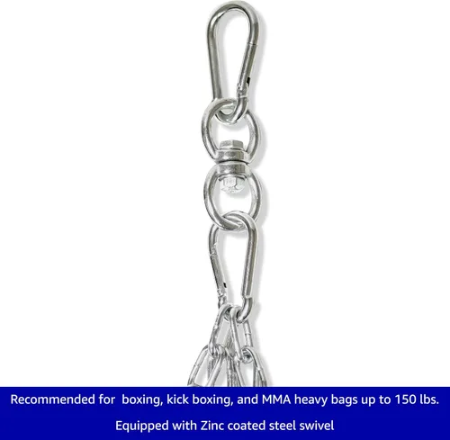 Miniatura 2 de Trademark Innovations Boxeo Kick Boxing Heavy Bag Chain Hanger and Swivel