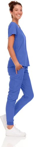 Miniatura 8 de Natural Uniforms Conjunto de ropa quirúrgica elástica para mujer con tallas regulares y pequeñas